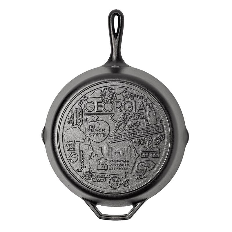 American Road Trip: 12 Inch Seasoned Cast Iron Skillet. Georgia - Image 6