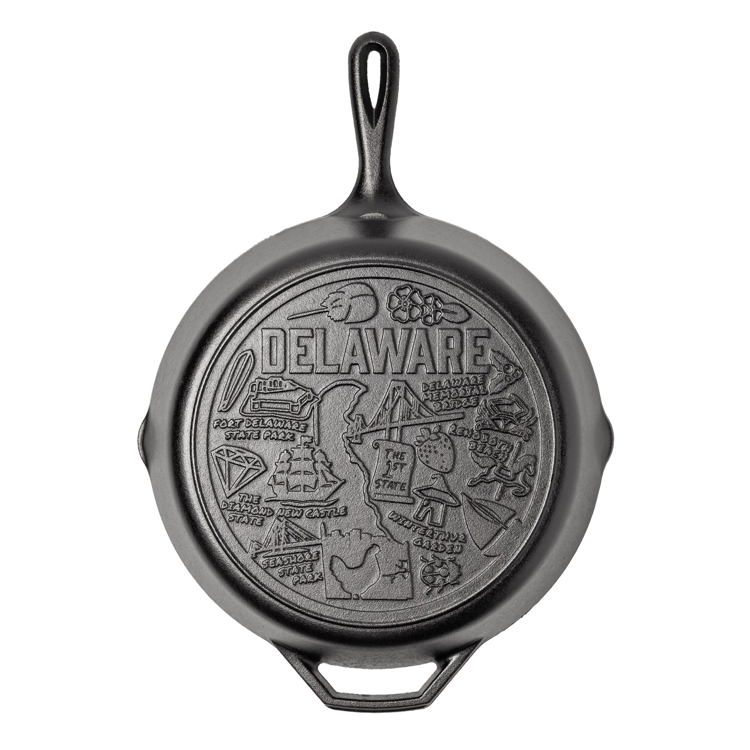 American Road Trip: 12 Inch Seasoned Cast Iron Skillet. Delaware - Image 6