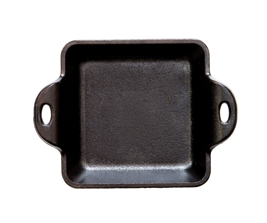 Heat-Treated 10 Ounce Square Cast Iron Mini Server - Image 2