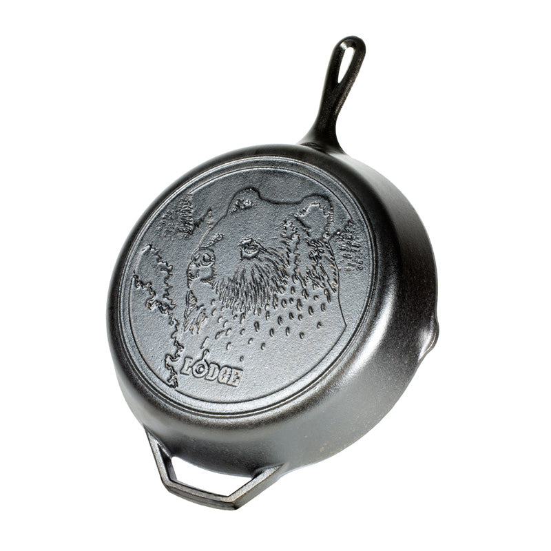 Wildlife Series™ 12 Inch Cast Iron Bear Skillet - Image 7