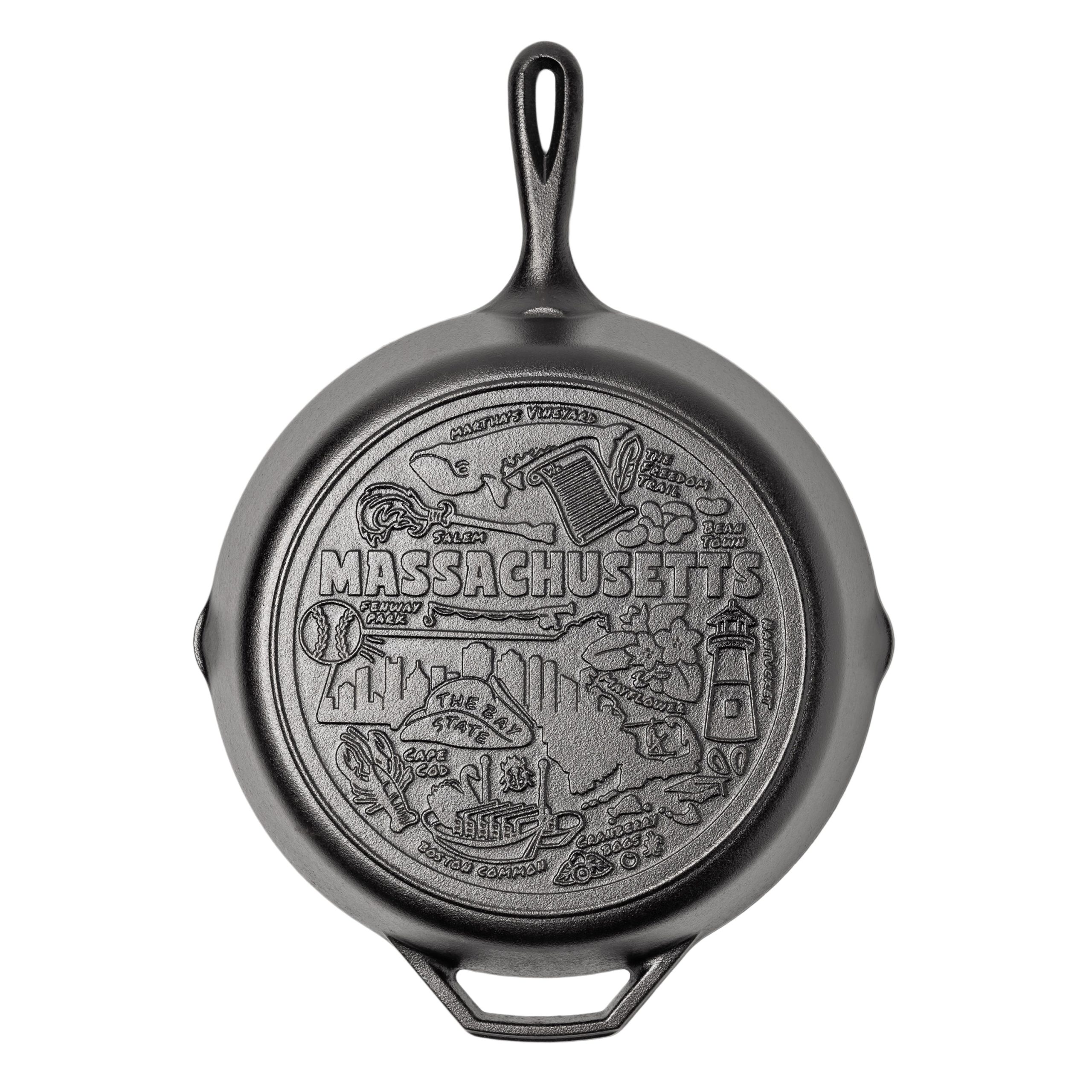 American Road Trip: 12 Inch Seasoned Cast Iron Skillet. Massachusetts - Image 6
