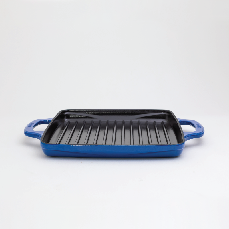 USA Enamel 11 Inch Enameled Cast Iron Grill Pan - Image 10