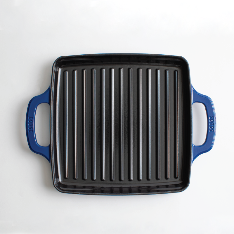 USA Enamel 11 Inch Enameled Cast Iron Grill Pan - Image 5