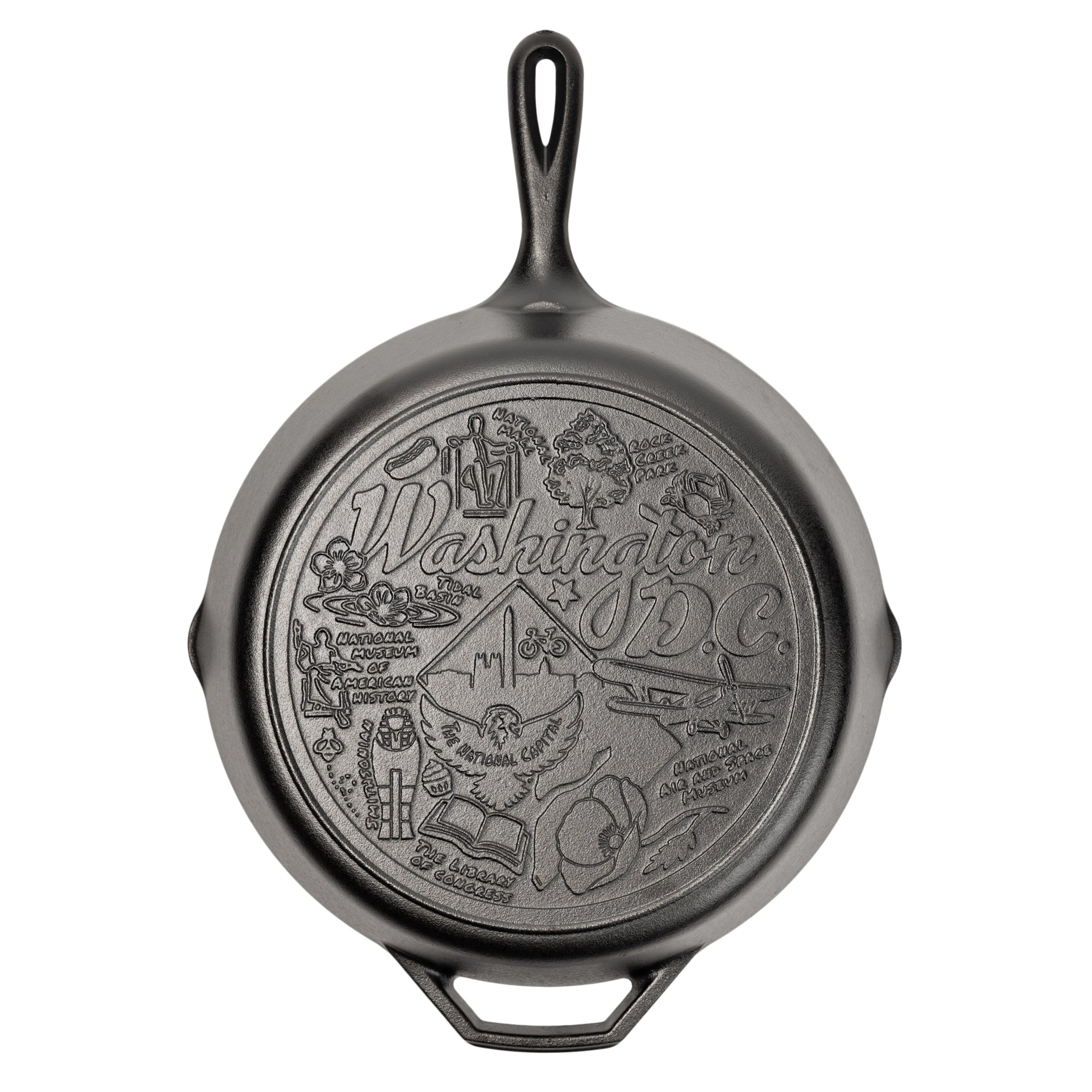 American Road Trip: 12 Inch Seasoned Cast Iron Skillet. Washington. D.C.