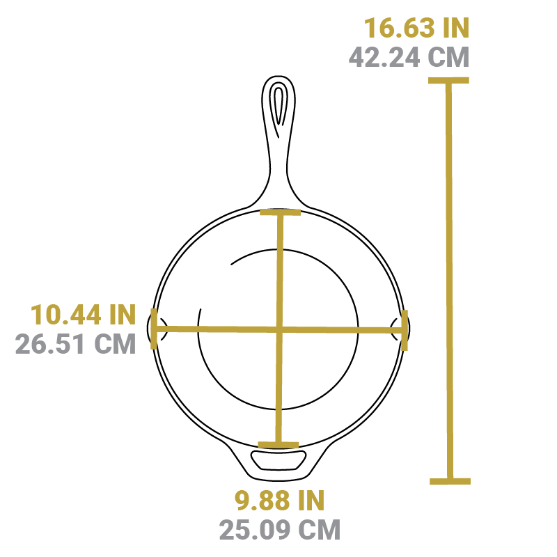 Lodge Chef Collection 10 Inch Seasoned Cast Iron Skillet. USA Frontier - Image 6