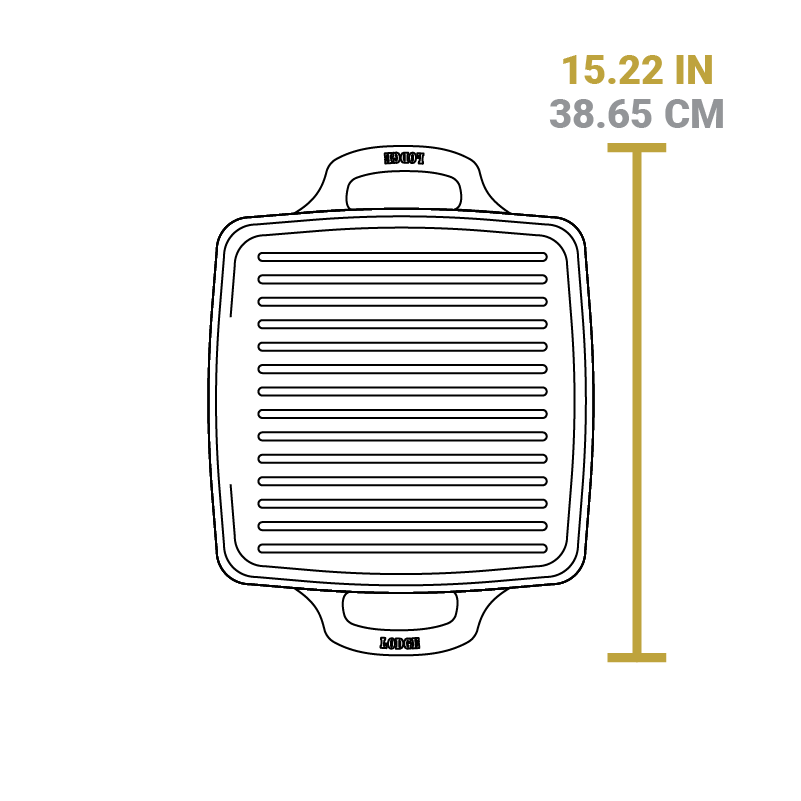 USA Enamel 11 Inch Enameled Cast Iron Grill Pan - Image 7